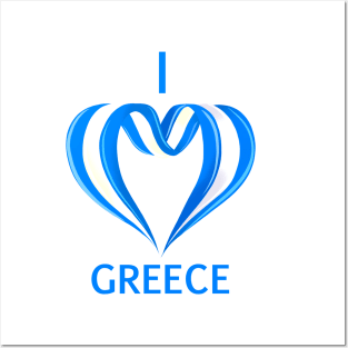 I love GREECE Posters and Art